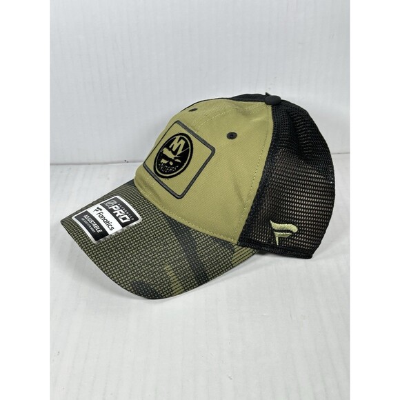 Fanatics New York Islanders Military Appreciation Snapback Hat Cap Green Black - Picture 2 of 6